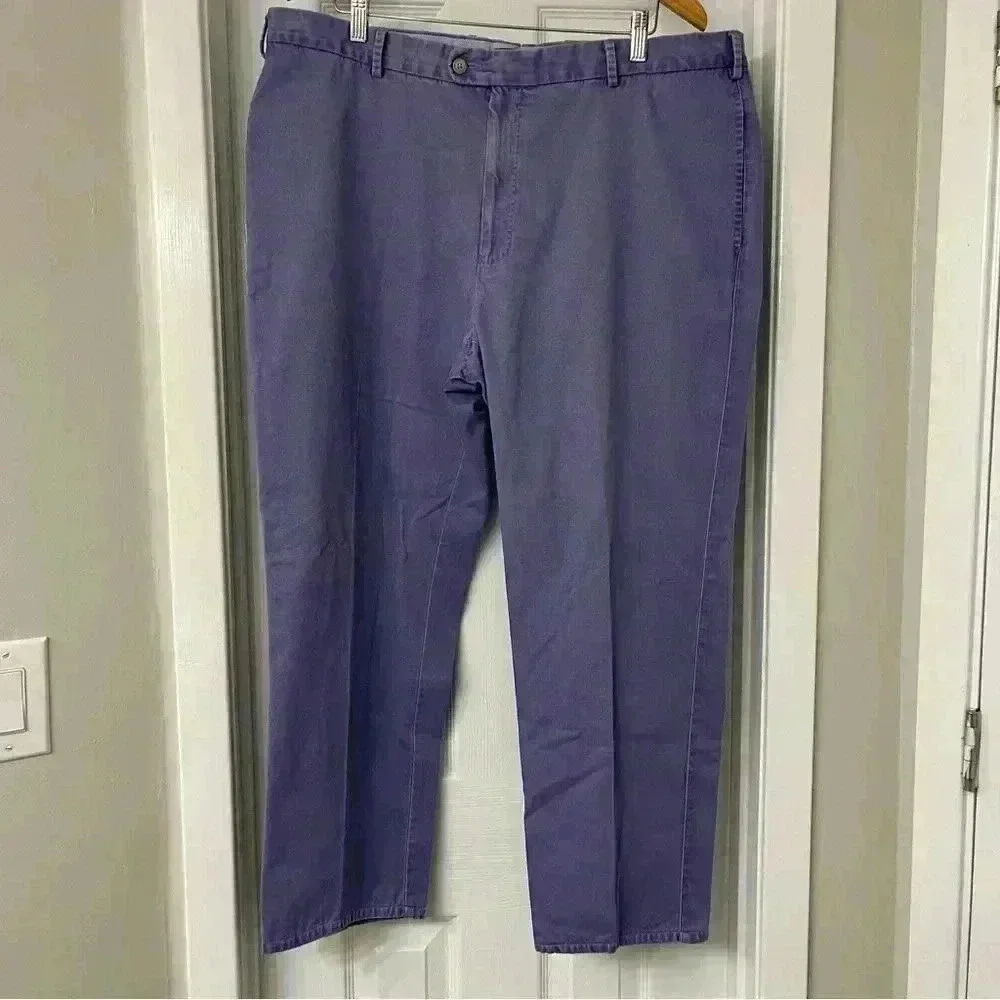 Peter Millar Crown Crafted Men's 40 Pants Purple MS15B84 Concord Garment Dyed